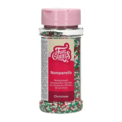 Sukkerperler Julefarver, 80 g – FunCakes