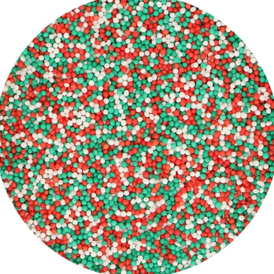 Sukkerperler Julefarver, 80 g – FunCakes