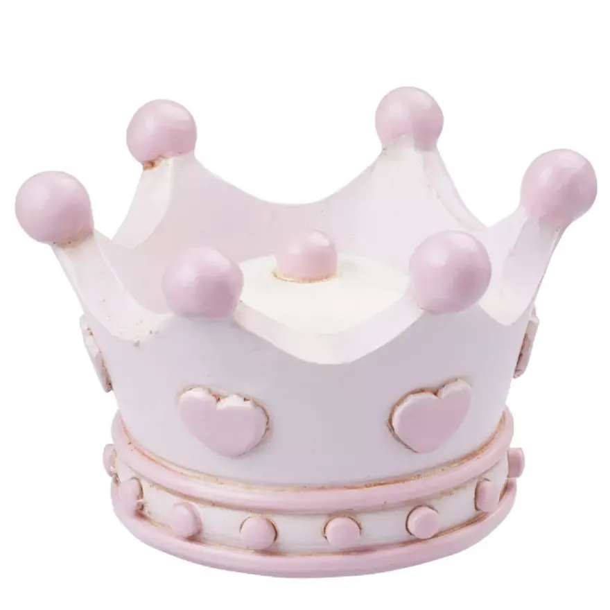 Topfigur Krone Lyserød 3cm