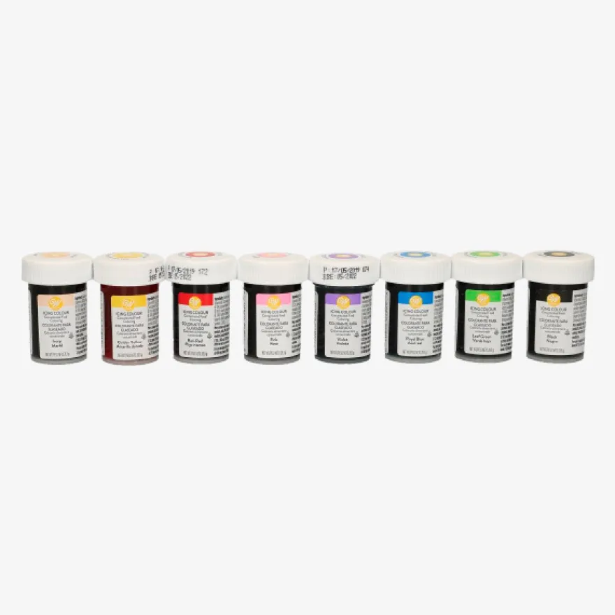 Wilton Pastafarve sæt (8 farver) 28 g – Wilton